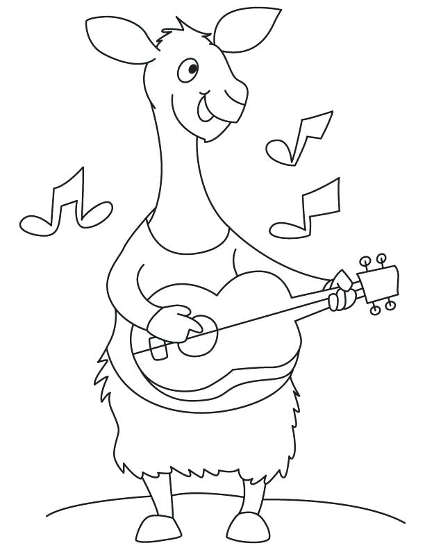 Cute Llama Coloring Pages at GetColoringscom Free