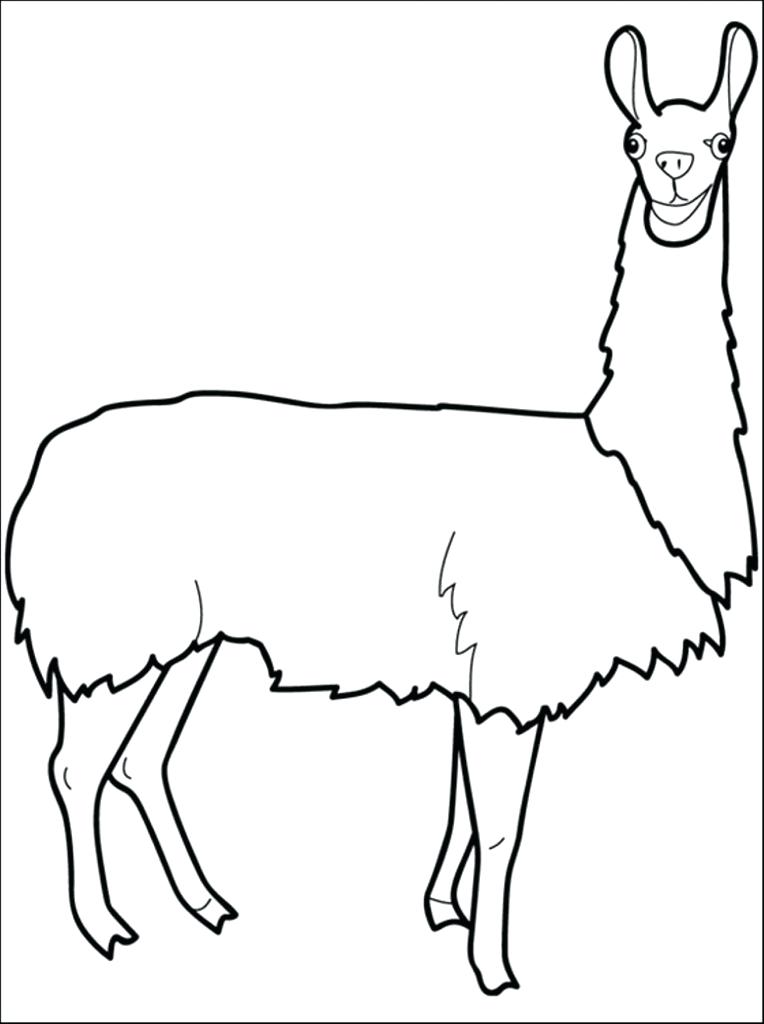 Cute Llama Coloring Pages at GetColorings.com | Free printable
