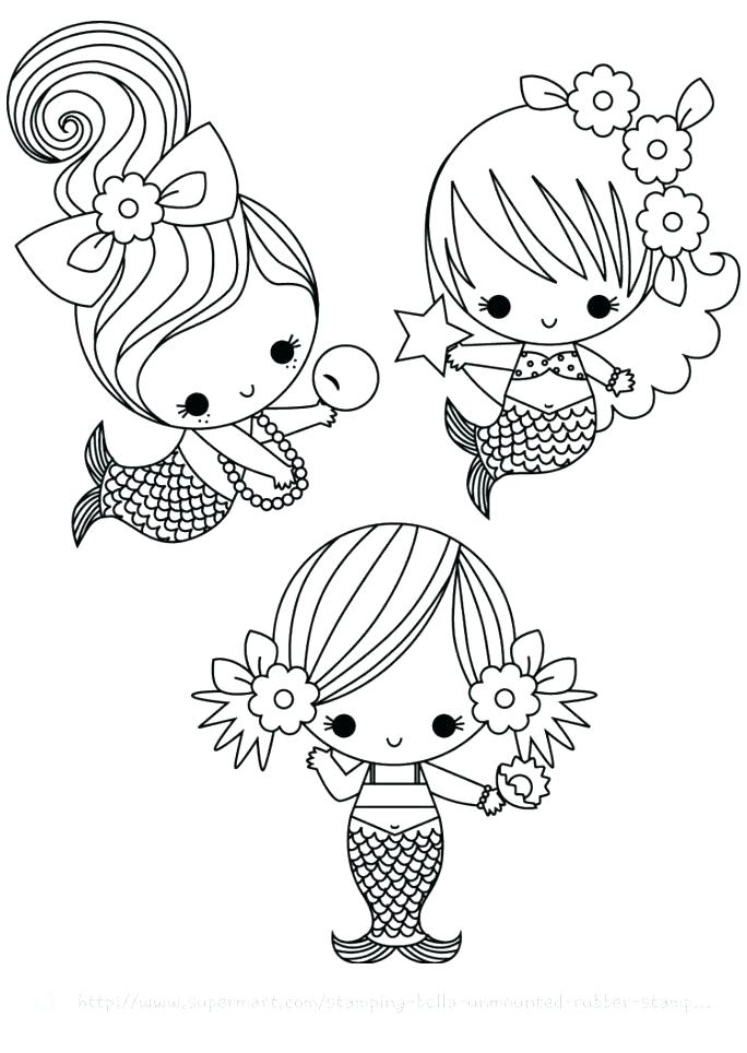Cute Mermaid Coloring Pages at GetColorings.com | Free printable