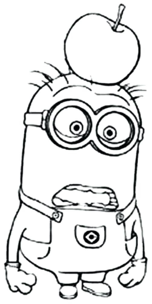 printable cute minion coloring pages