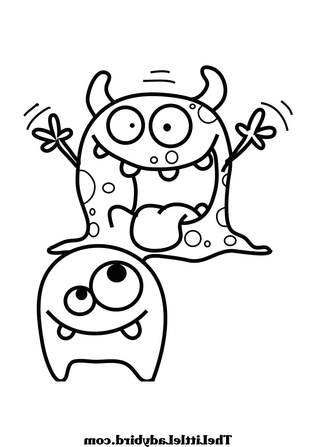 Cute Monster Coloring Pages To Print at GetColorings.com | Free