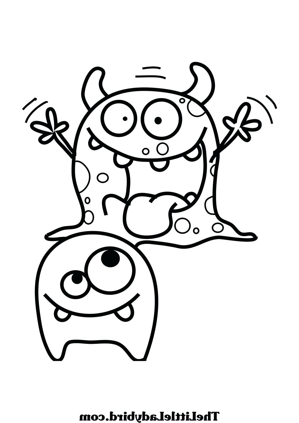 Cute Monster Coloring Pages To Print At GetColorings Free 
