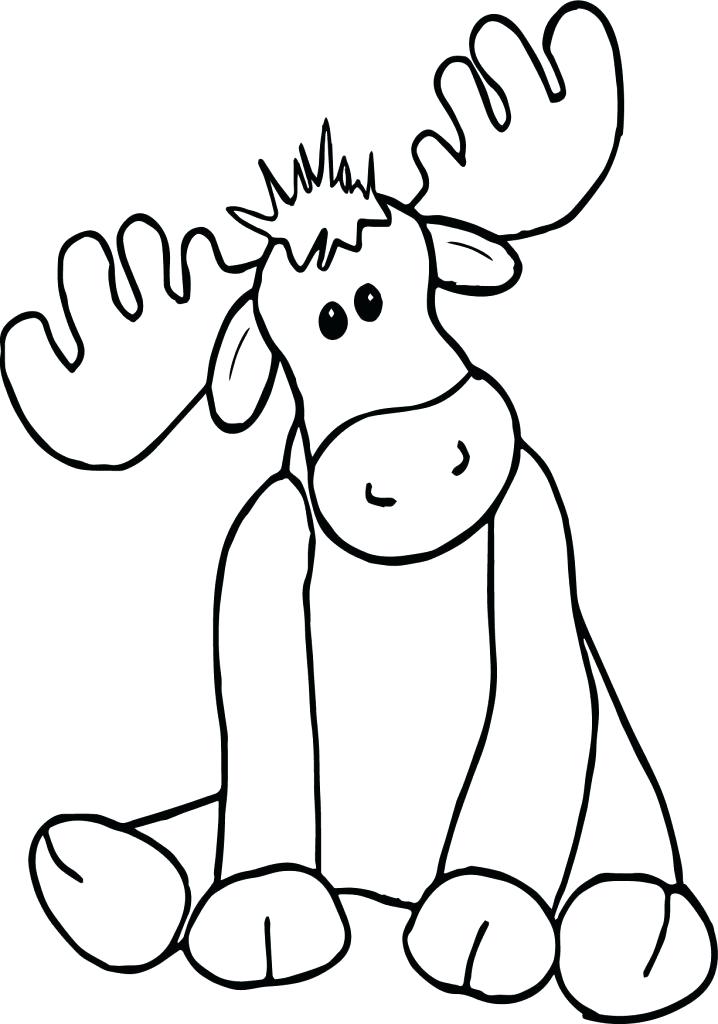 Printable Moose Coloring Pages Printable World Holiday