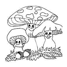 Cute Mushroom Coloring Pages at GetColorings.com | Free printable