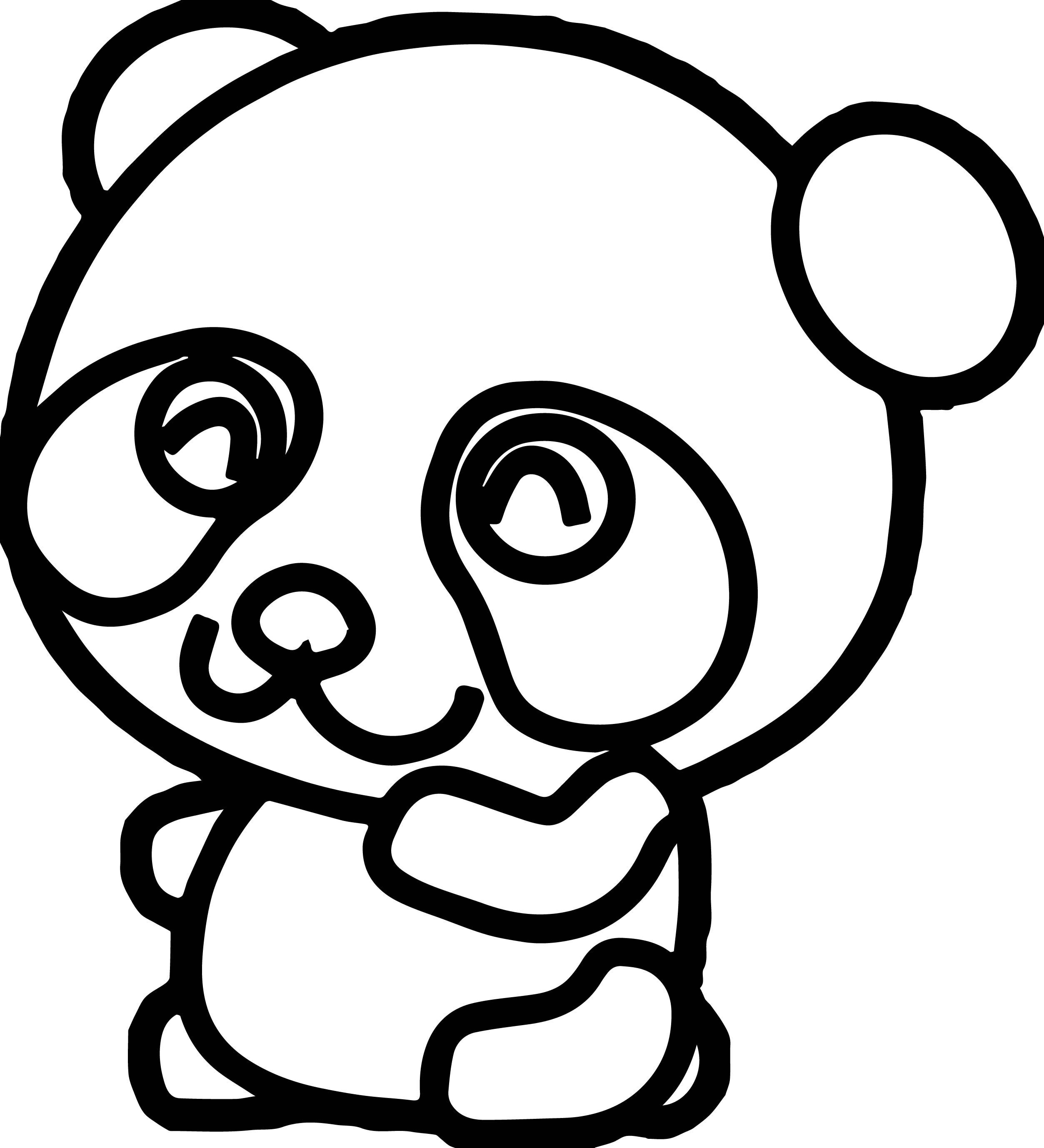 Cute Panda Bear Coloring Pages At Getcolorings Com Free Printable 2506x2756 Panda Coloring Pages Inspirational Cute Bear Page