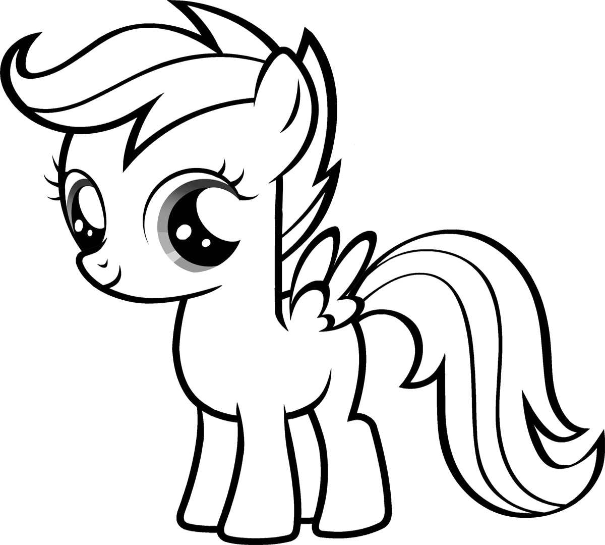 Cute Pony Coloring Pages at GetColorings.com | Free printable colorings