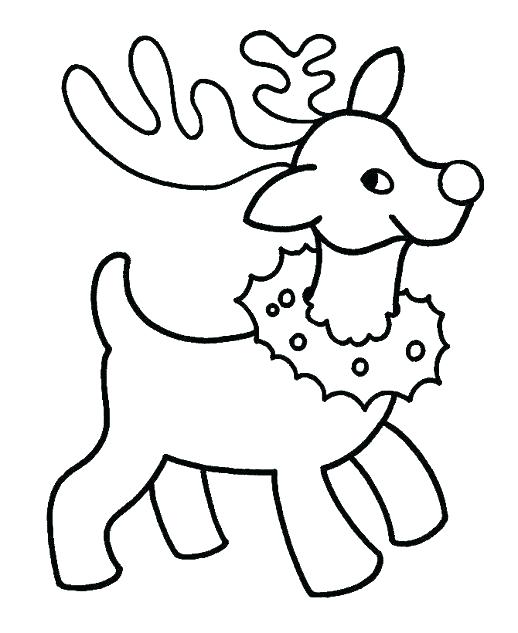 Cute Reindeer Coloring Pages At GetColoringscom | Free Printable