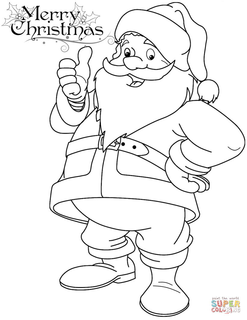 Cute Santa Claus Coloring Pages at GetColorings.com | Free printable