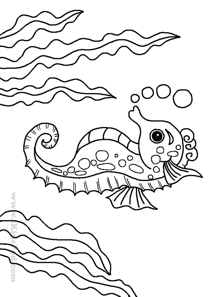Cute Sea Animal Coloring Pages – iconmaker.info
