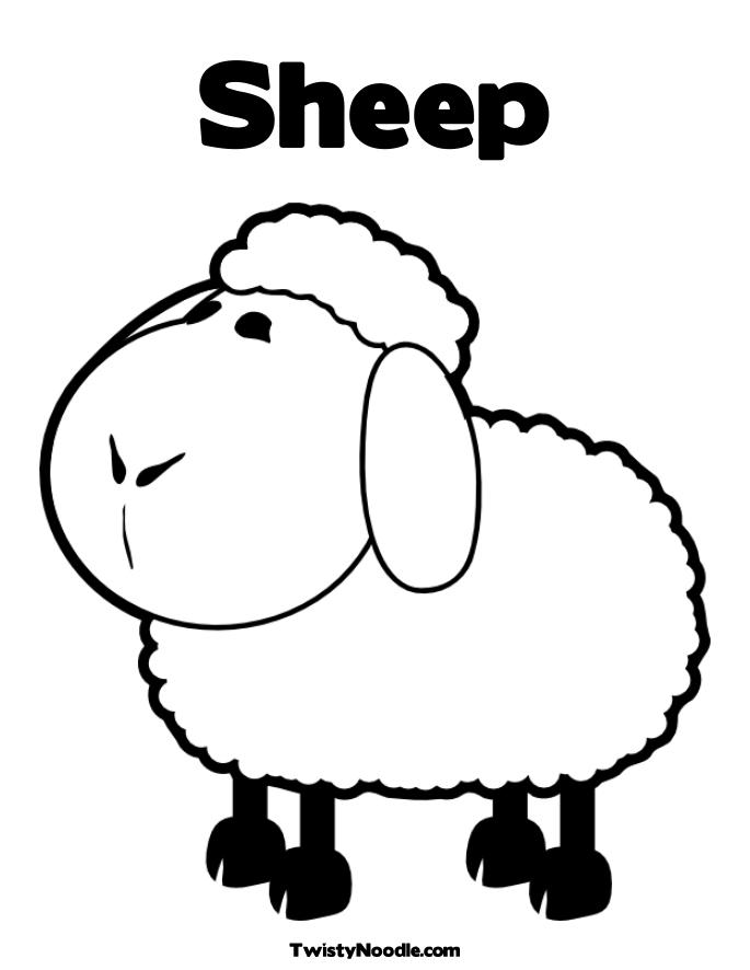 Cute Sheep Coloring Page at GetColorings.com | Free printable colorings