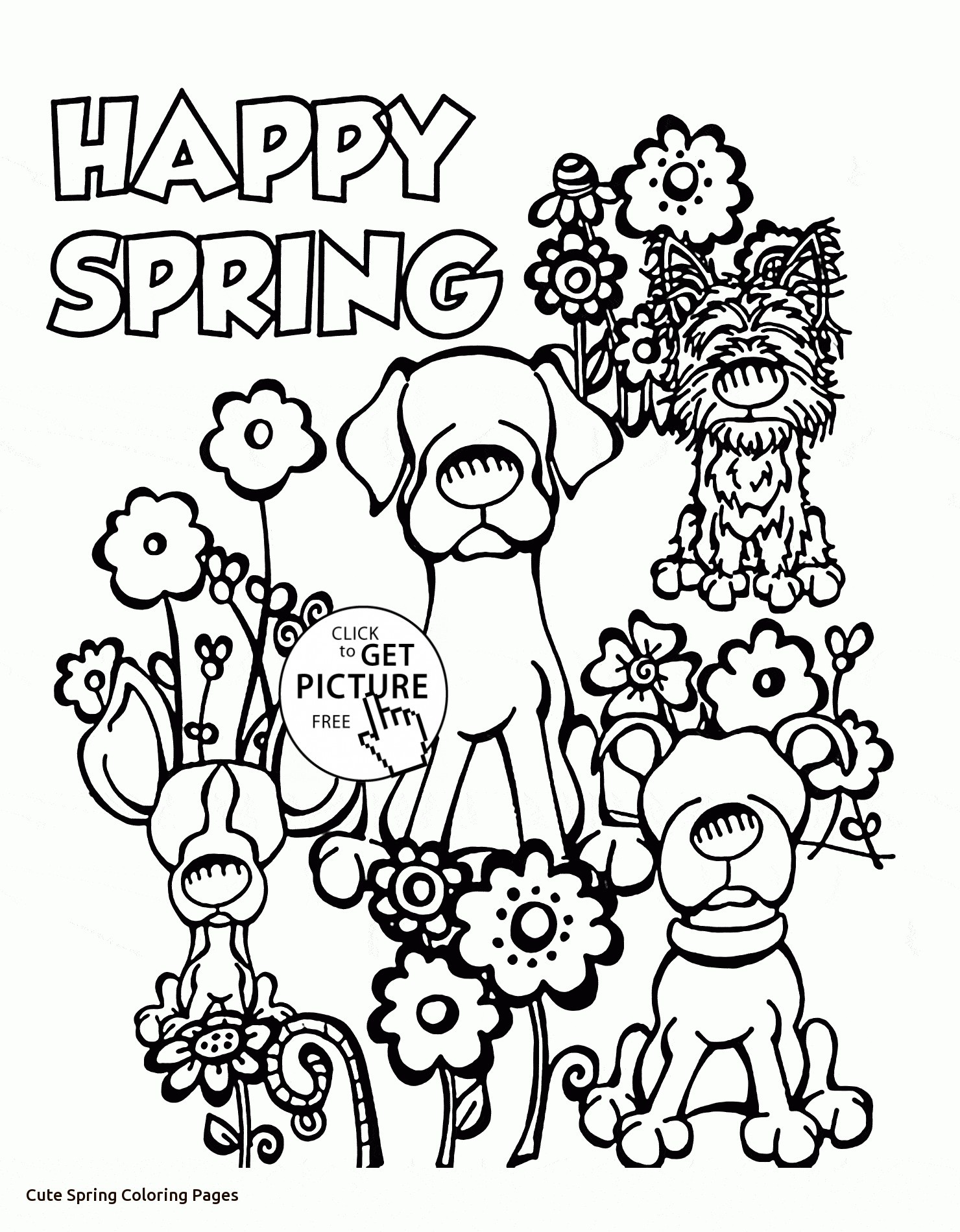 Cute Spring Coloring Pages At GetColorings.com | Free Printable ...