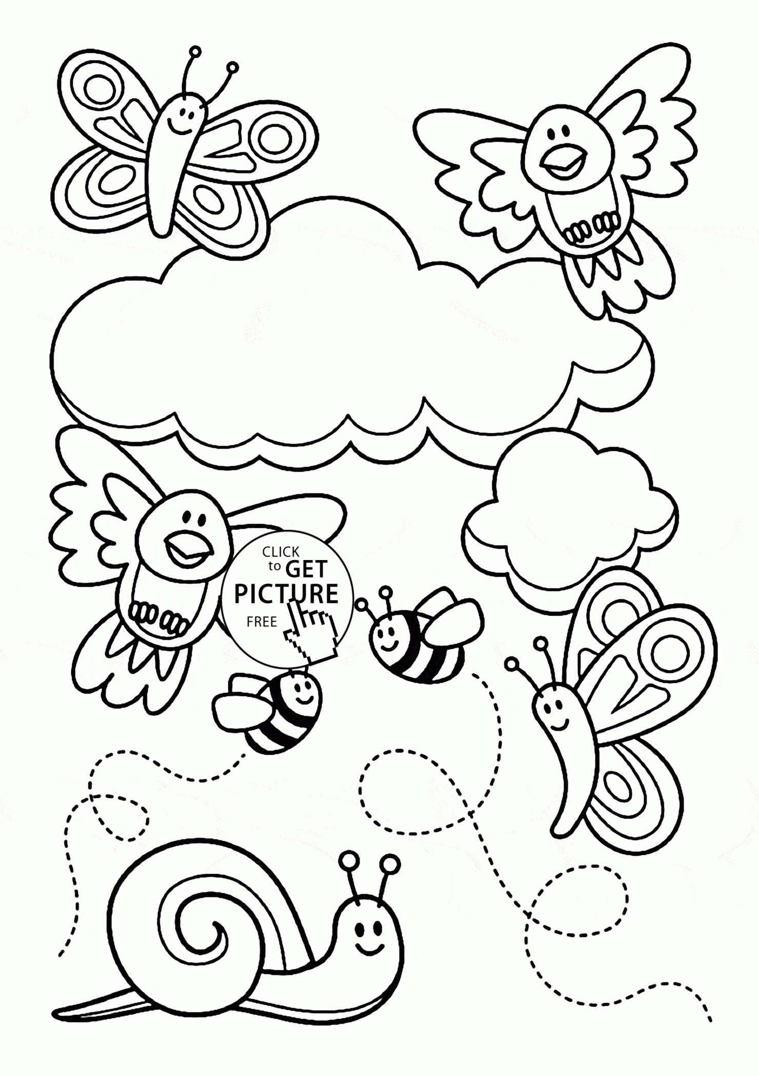 Cute Spring Coloring Pages at GetColorings.com | Free ...