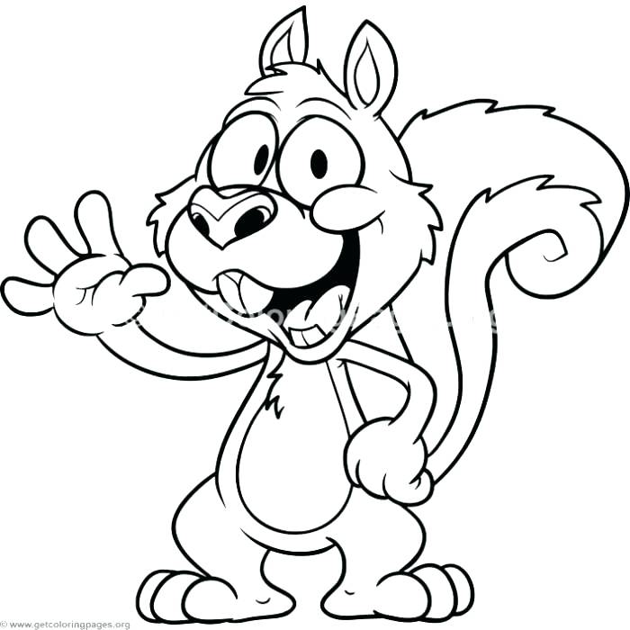 Cute Squirrel Coloring Pages at GetColorings.com | Free printable