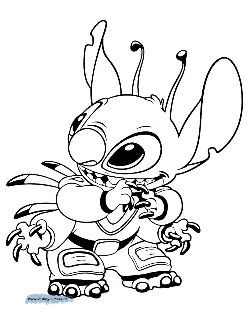 Colouring Pages Disney Stitch Lilo And Stitch Coloring Pages