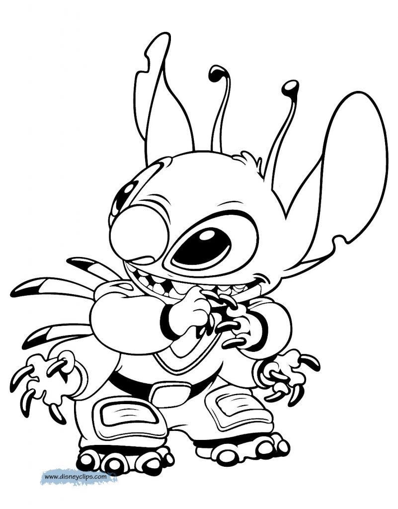 Cute Stitch Coloring Pages At GetColorings Free Printable 