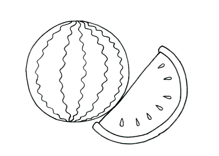 Cute Watermelon Coloring Pages at GetColorings.com | Free printable