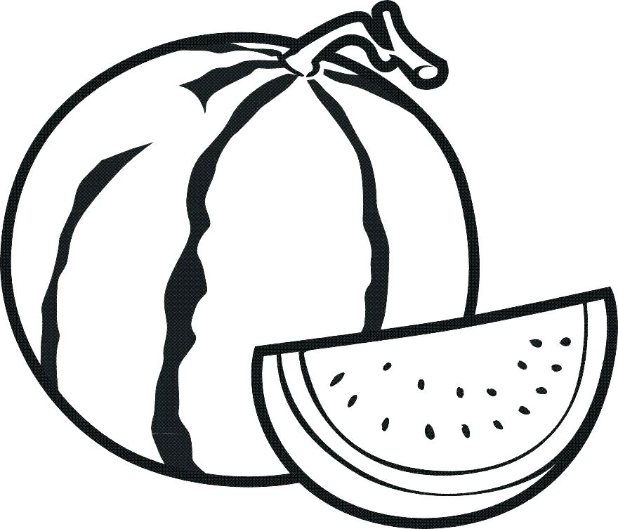 Cute Watermelon Coloring Pages at GetColoringscom Free