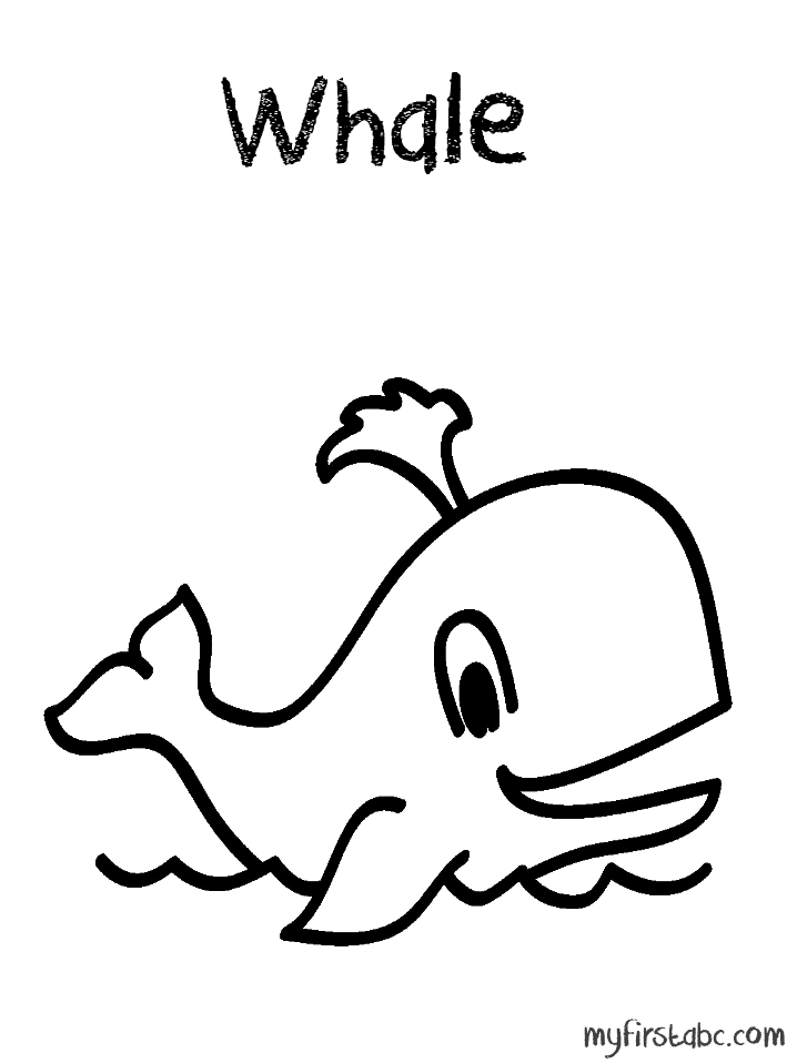 Baby Whale Coloring Pages