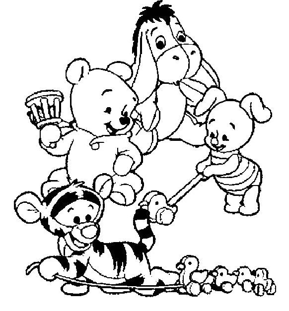 Cute Winnie The Pooh Coloring Pages at GetColorings.com | Free
