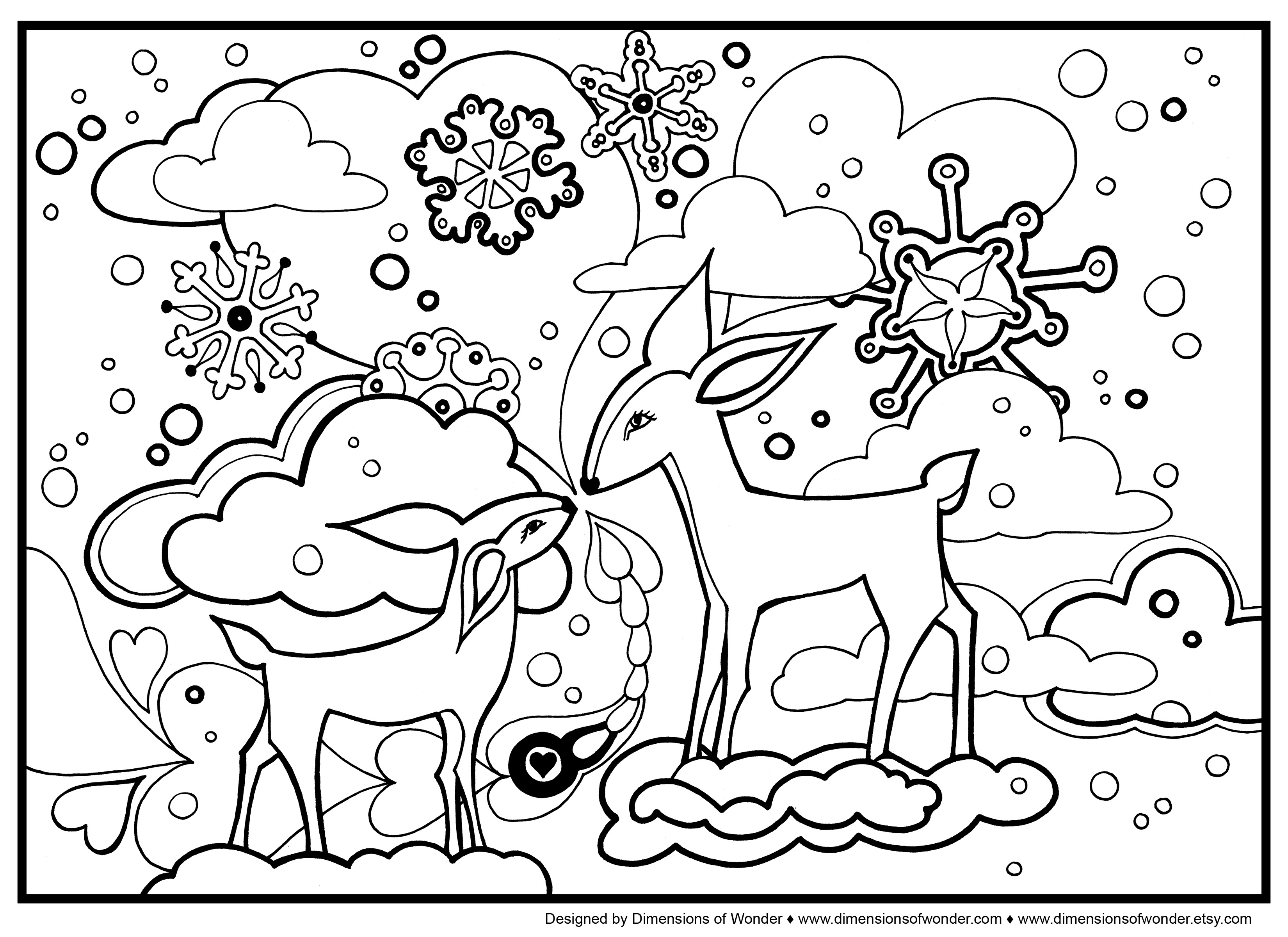 Cute Winter Coloring Pages at GetColorings.com | Free printable