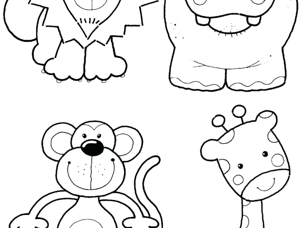 Cute Zoo Animals Coloring Pages at GetColorings.com   Free printable ...