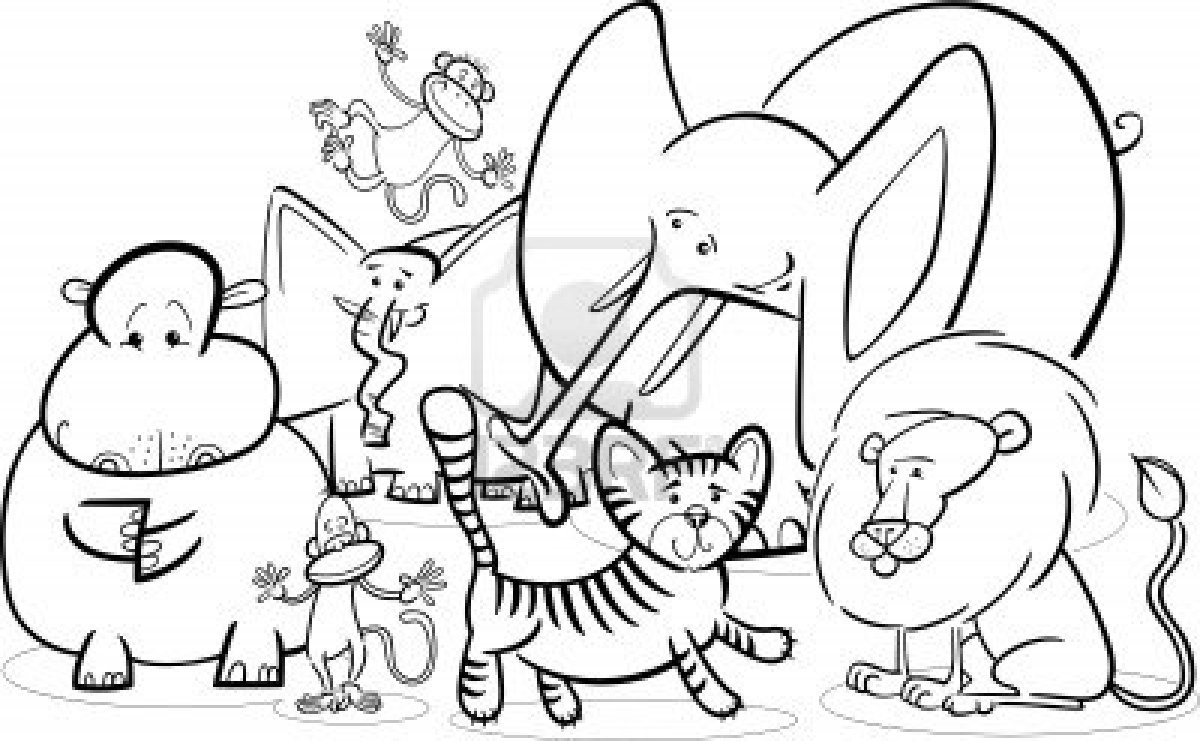 Cute Zoo Animals Coloring Pages at GetColorings.com | Free printable