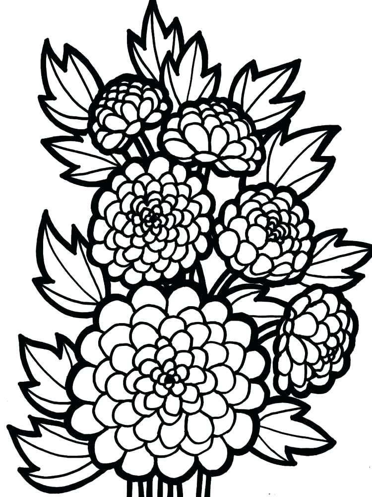 coloring pages for girls flowers