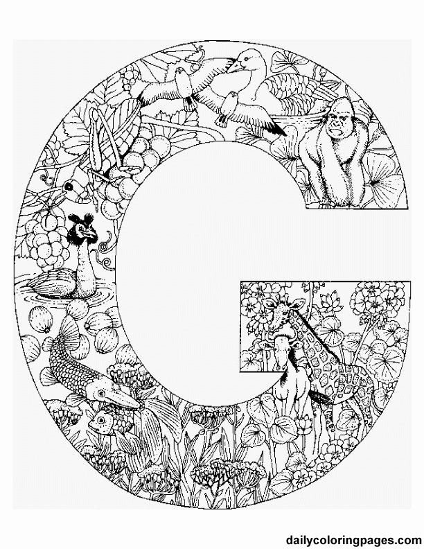 Daily Coloring Pages Alphabet at GetColorings.com | Free printable