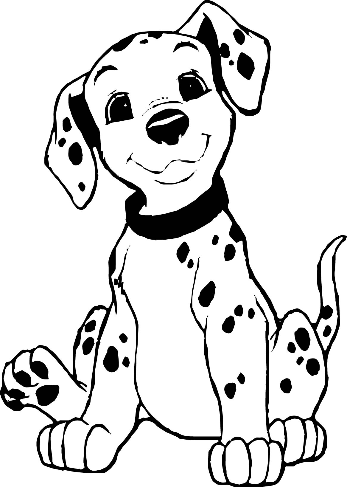 Dalmatian Dog Coloring Page at GetColorings.com | Free printable