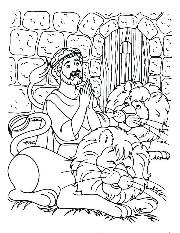 Daniel Bible Coloring Pages At Free Printable