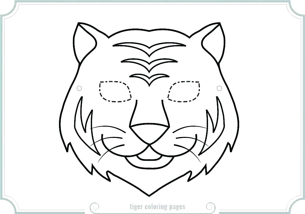 1024x720 Daniel Tiger Coloring Pages Printable Masks Mask Page Free P