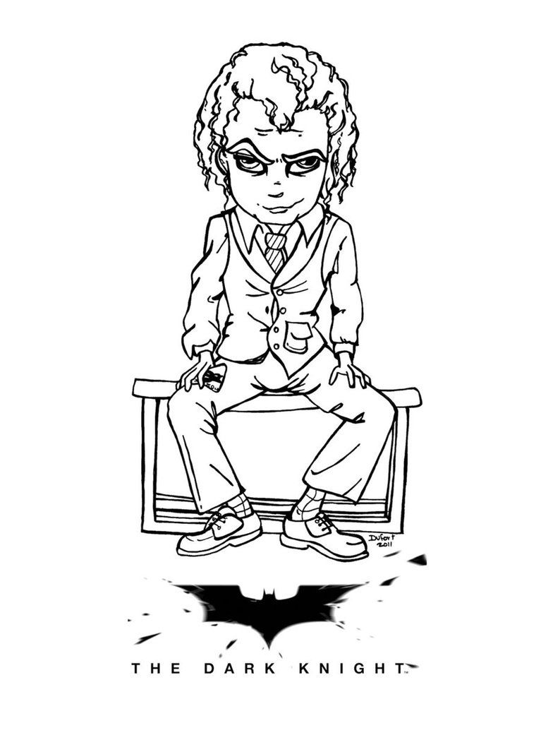 Dark Knight Joker Coloring Pages at GetColorings.com | Free printable