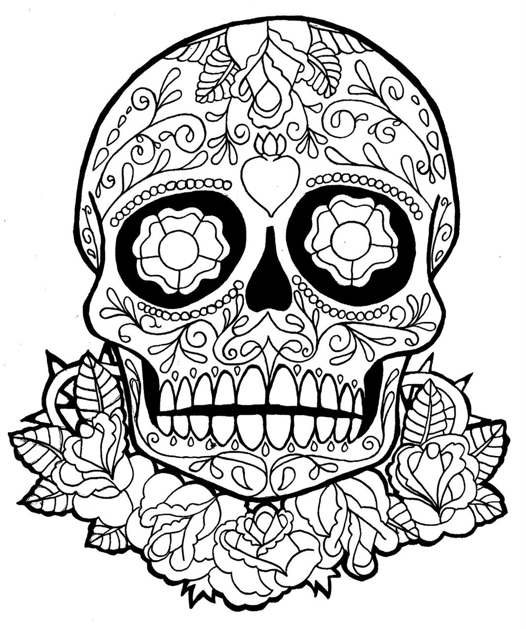 Day Of The Dead Coloring Pages Pdf At GetColorings Free Printable