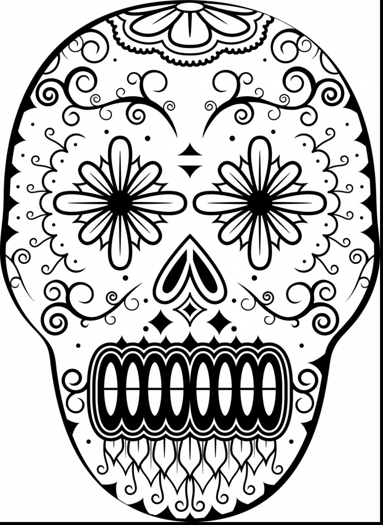 Day Of The Dead Mask Coloring Page At GetColorings.com | Free Printable ...