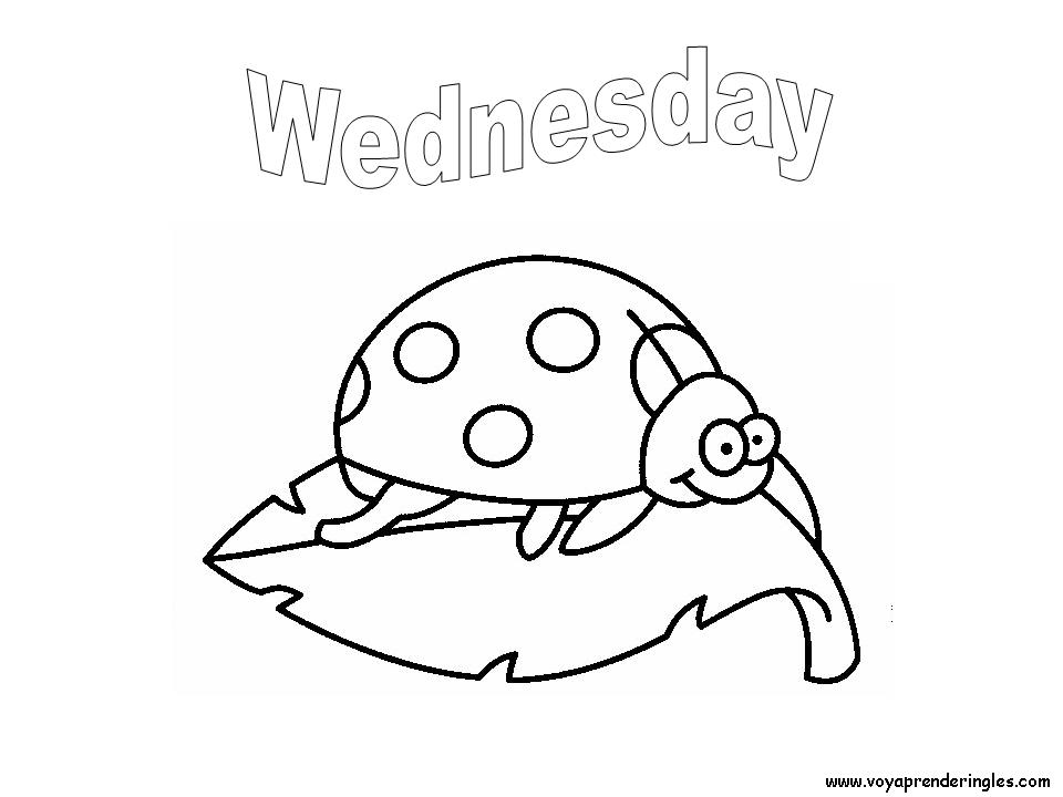 Days Of The Week Coloring Pages At GetColorings Free Printable