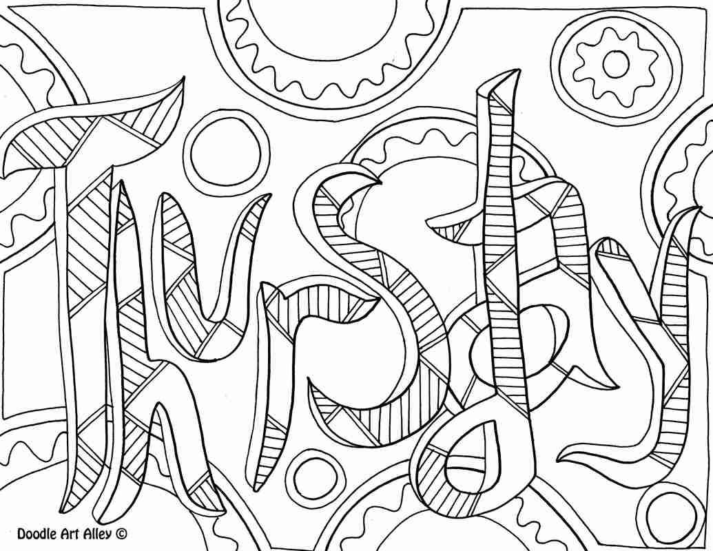 Days Of The Week Coloring Pages at GetColorings.com | Free printable