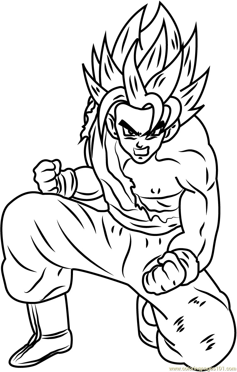 Dbz Coloring Pages Goku at GetColorings.com | Free ...