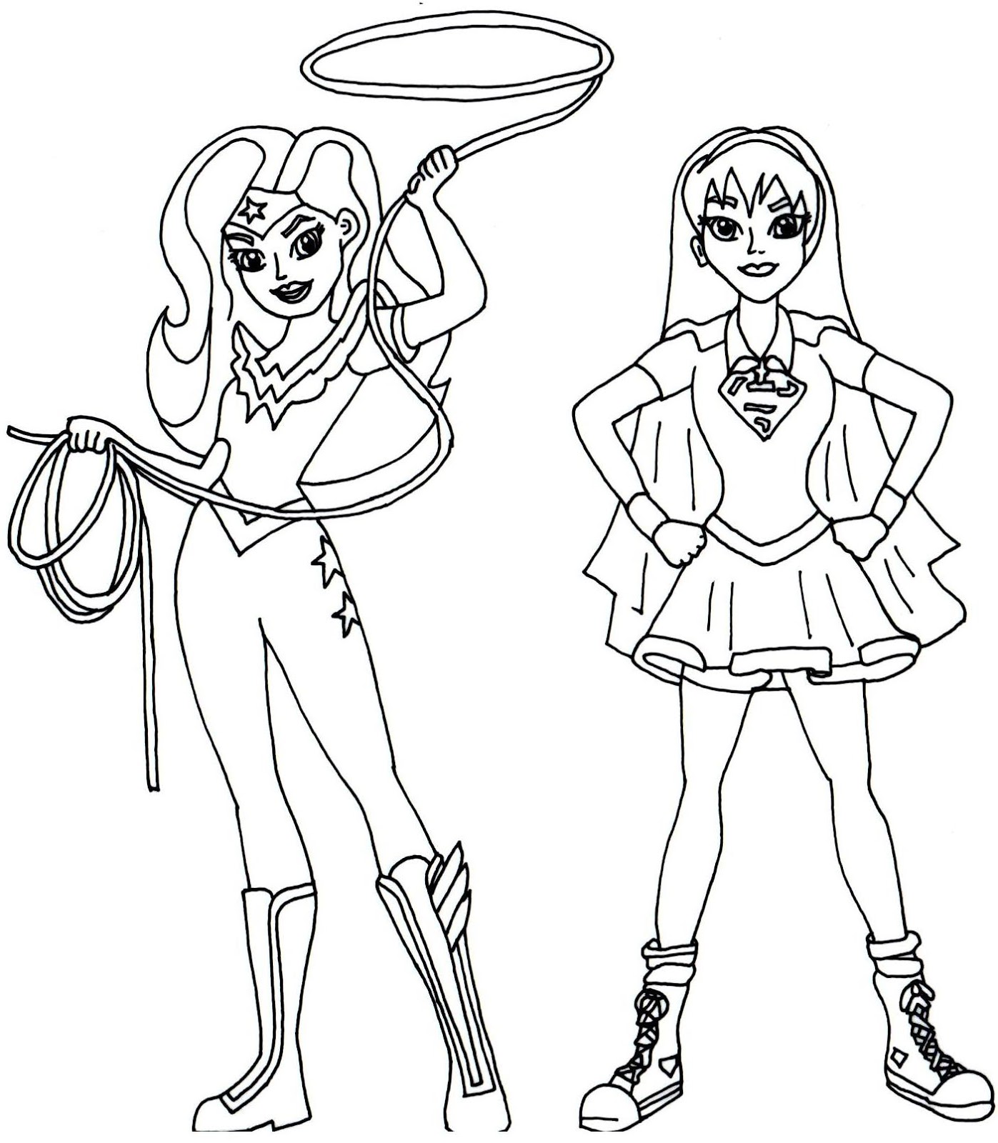 Dc Superhero Girl Coloring Pages at GetColorings.com ...