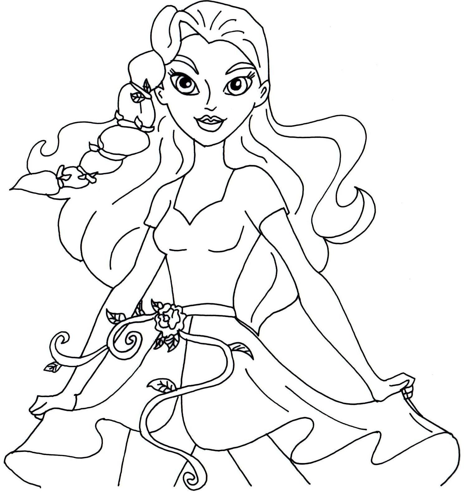 Dc Superhero Girl Coloring Pages At Getcolorings Free Printable Colorings Pages To Print