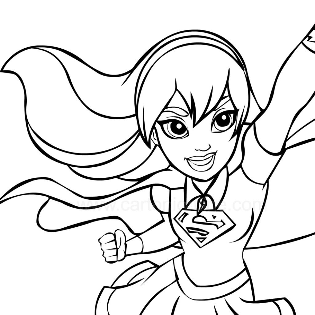 Superhero Girl Coloring Pages On Pinterest Coloring Pages