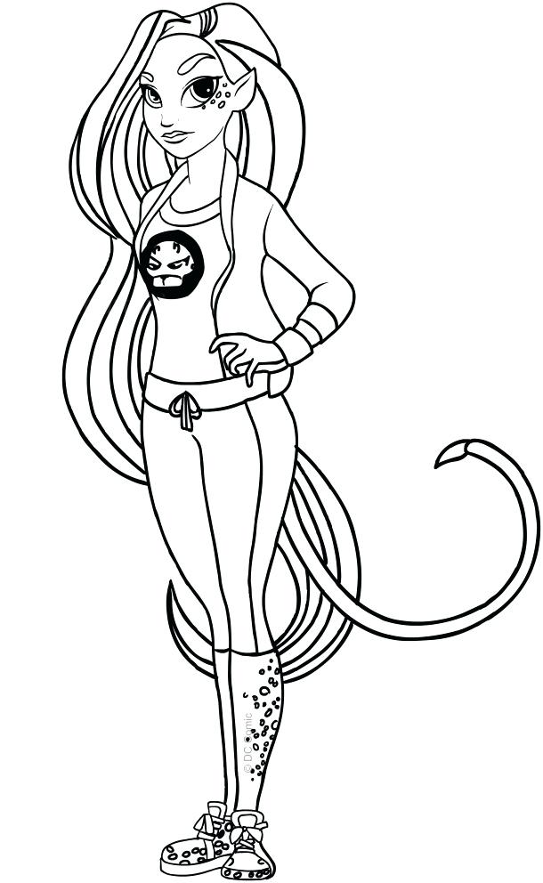 girl superhero coloring pages