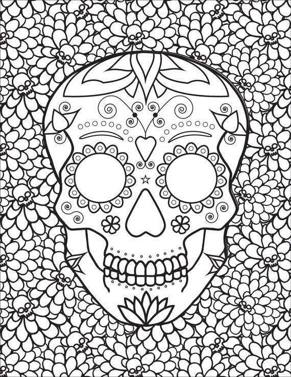 Death Coloring Pages at GetColorings.com | Free printable colorings
