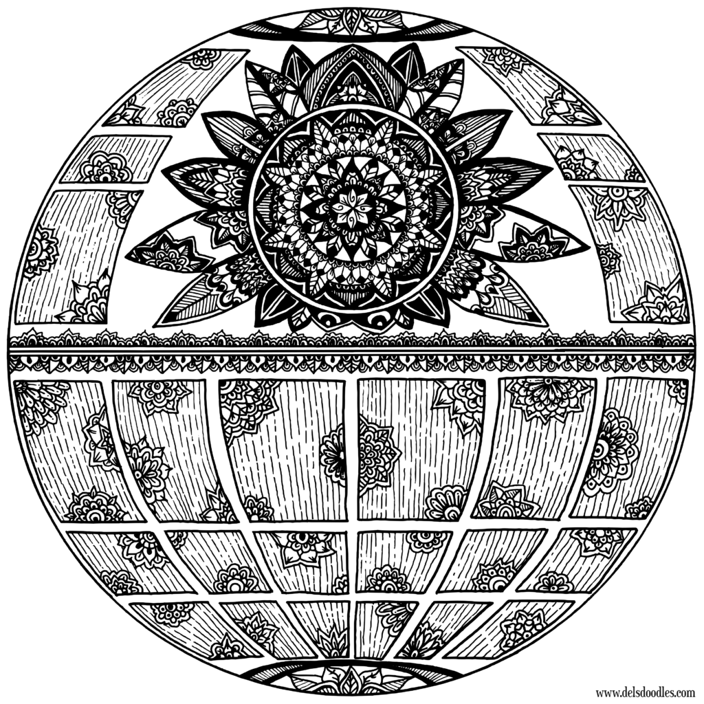 Death Star Coloring Page at GetColorings.com | Free printable colorings 