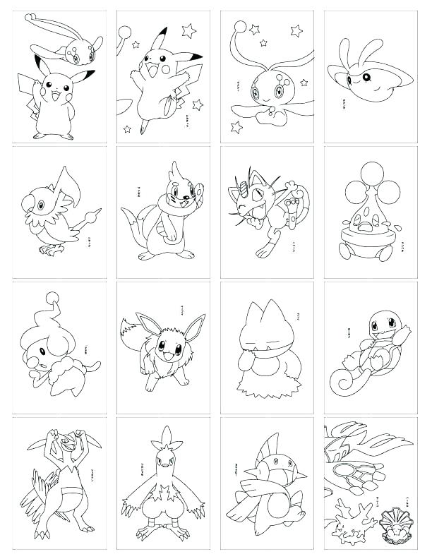 Printable Pokemon Card Coloring Pages