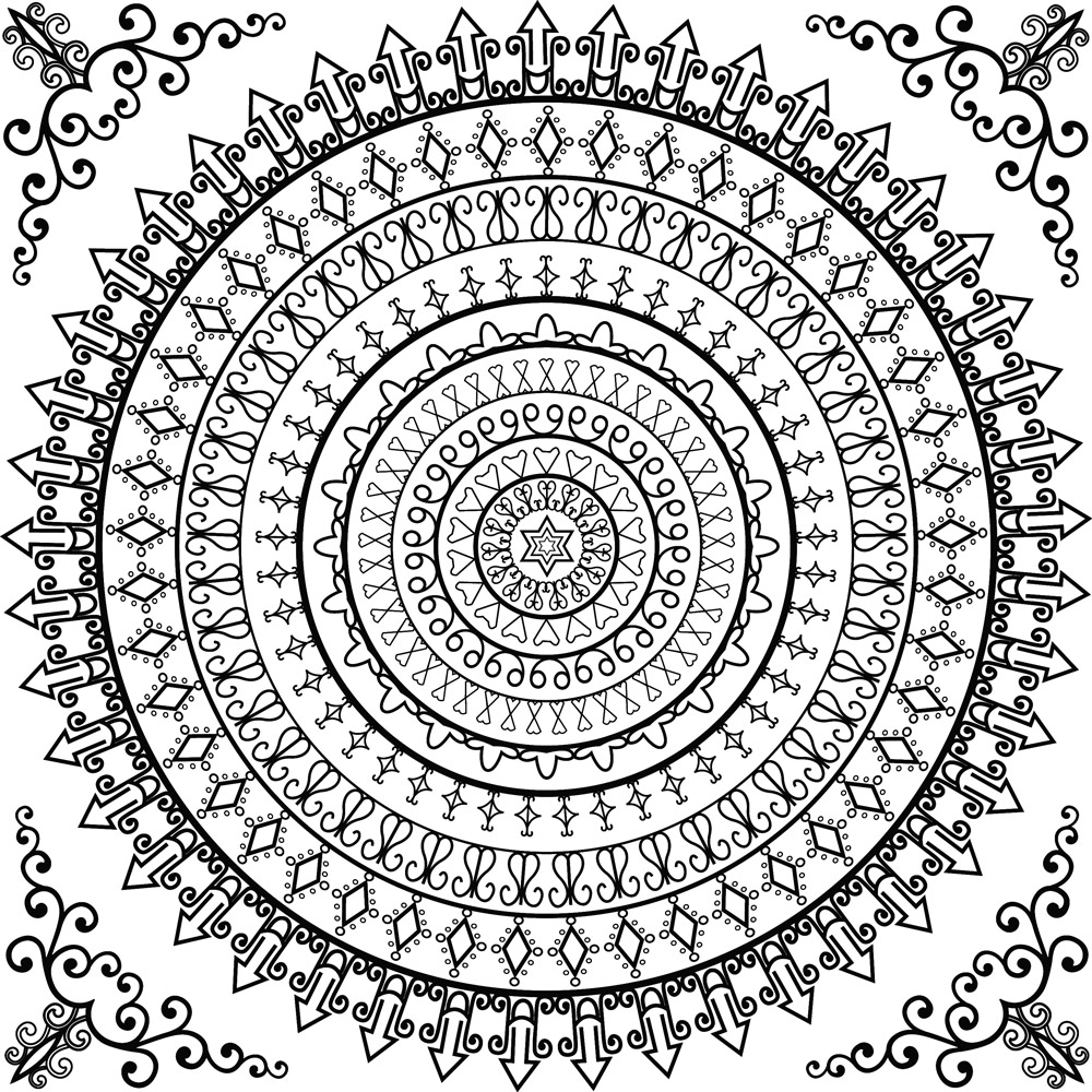 Decorative Coloring Pages at Free printable