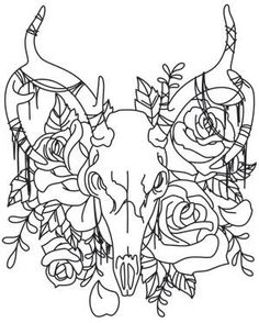 Deer Skull Coloring Pages at GetColorings.com | Free printable