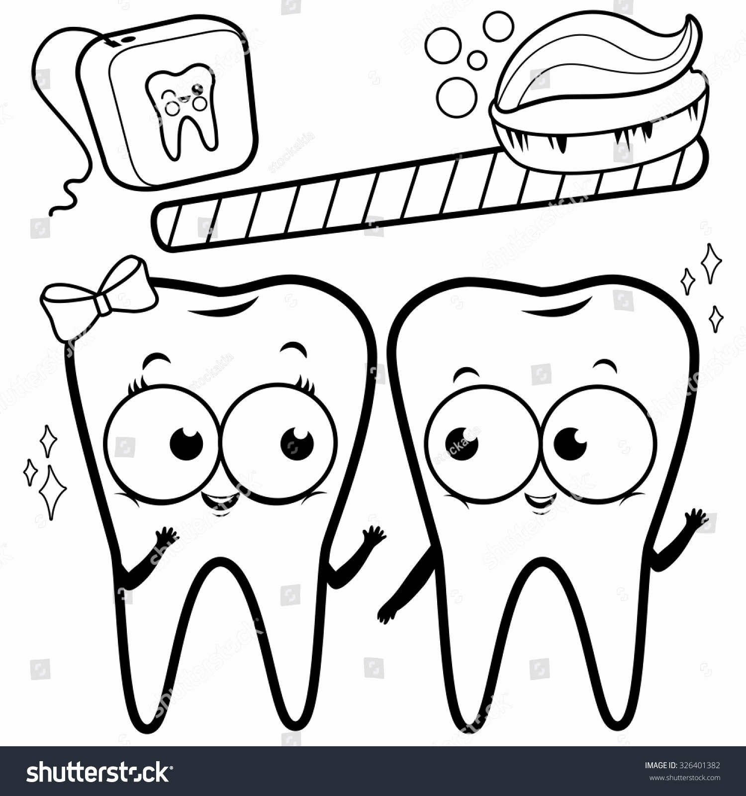 Dental Coloring Pages For Kids At Free Printable