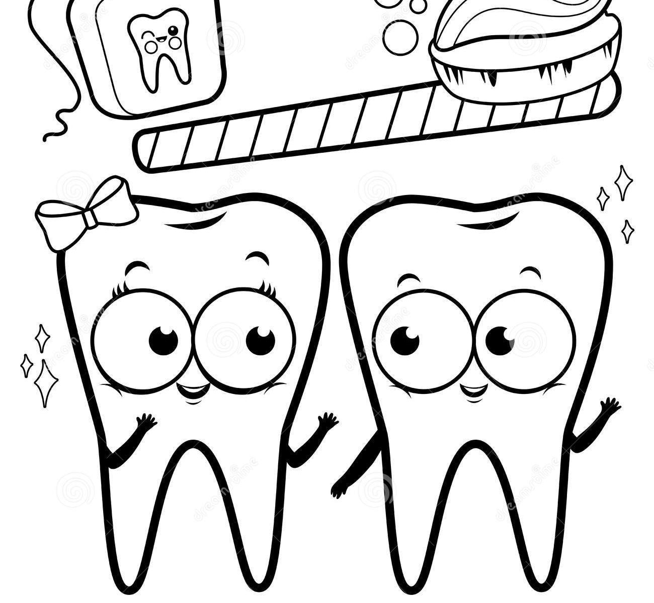 Dental Coloring Pages For Preschool at Free