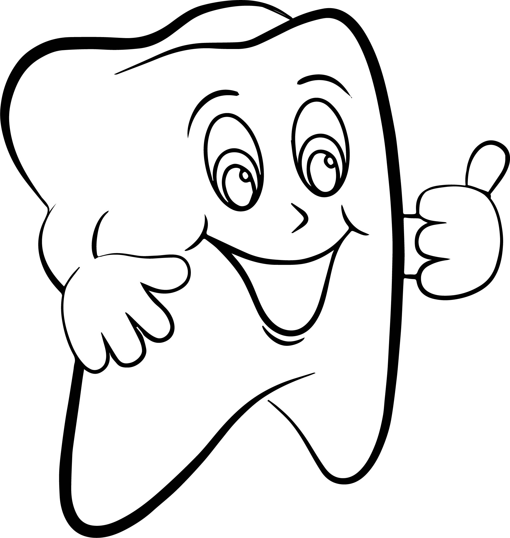 Dental Health Coloring Pages at Free printable