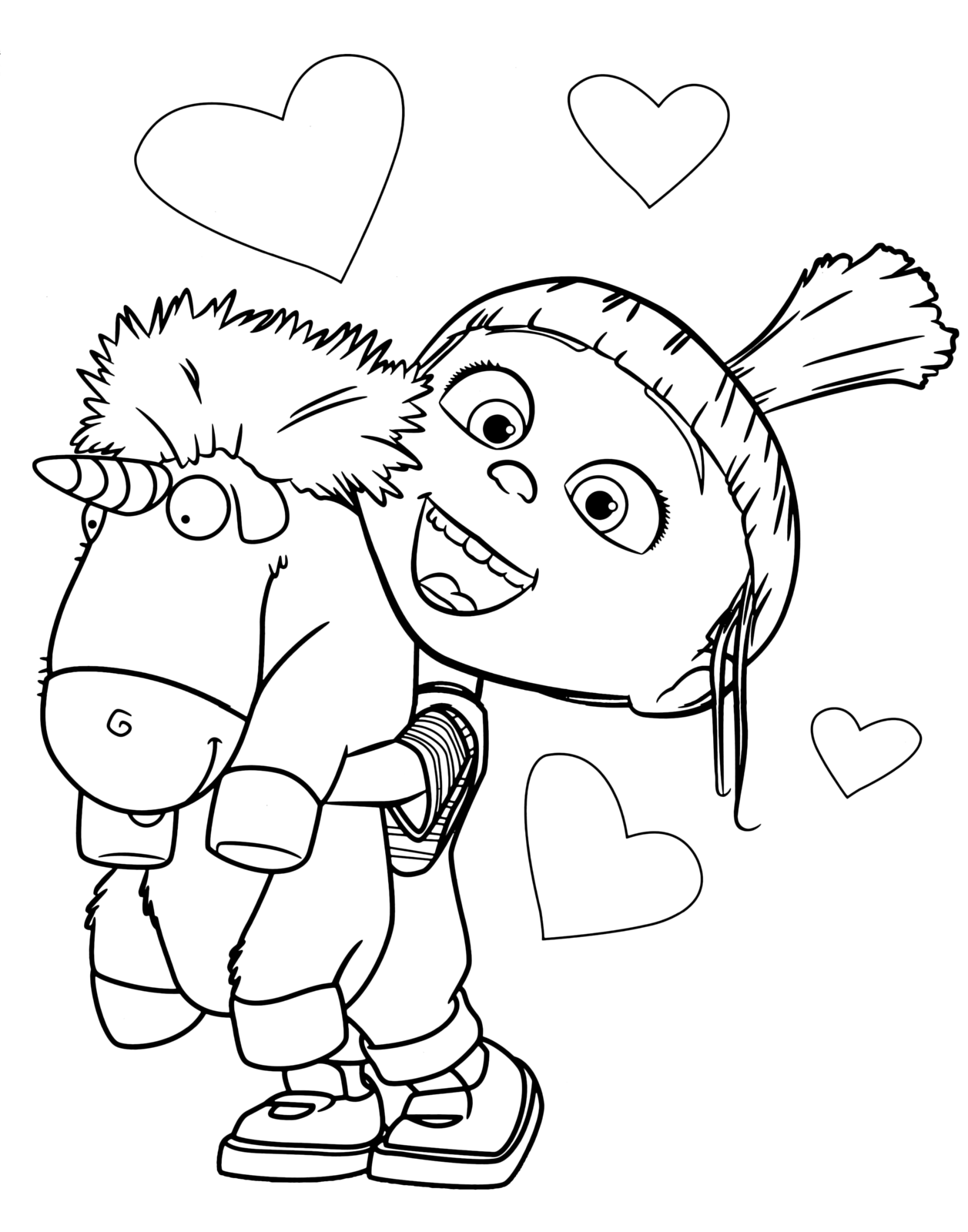 Despicable Me Unicorn Coloring Pages at GetColorings.com ...